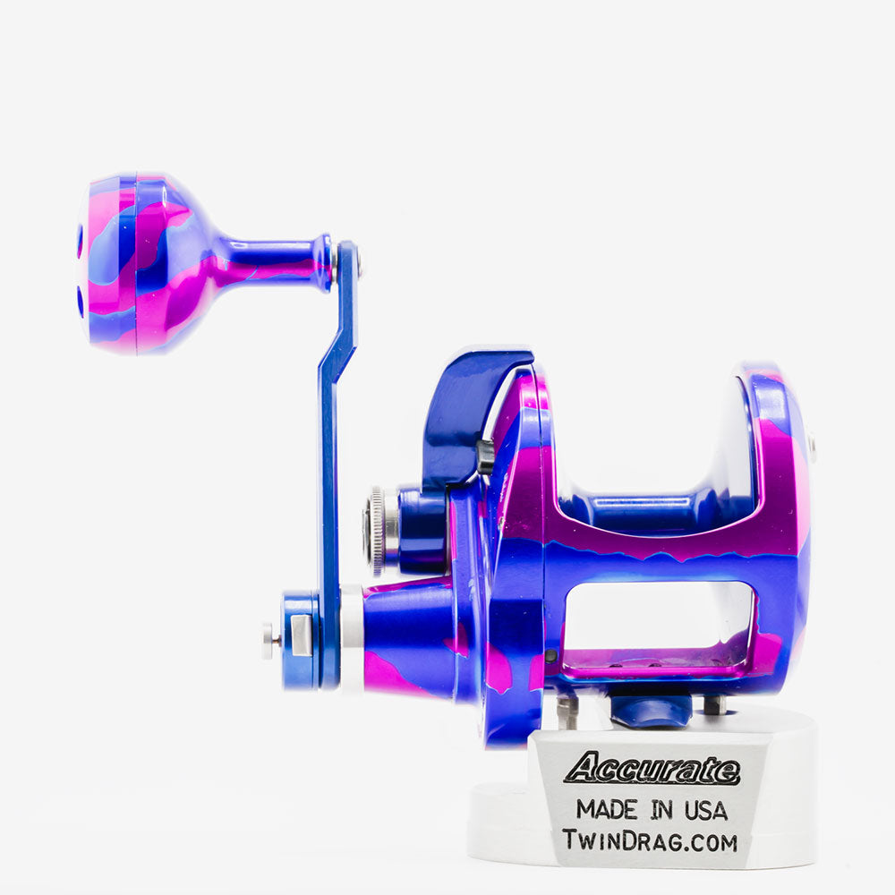 Valiant 2 Limited Edition Purple/Blue Camo – Accurate Fishing