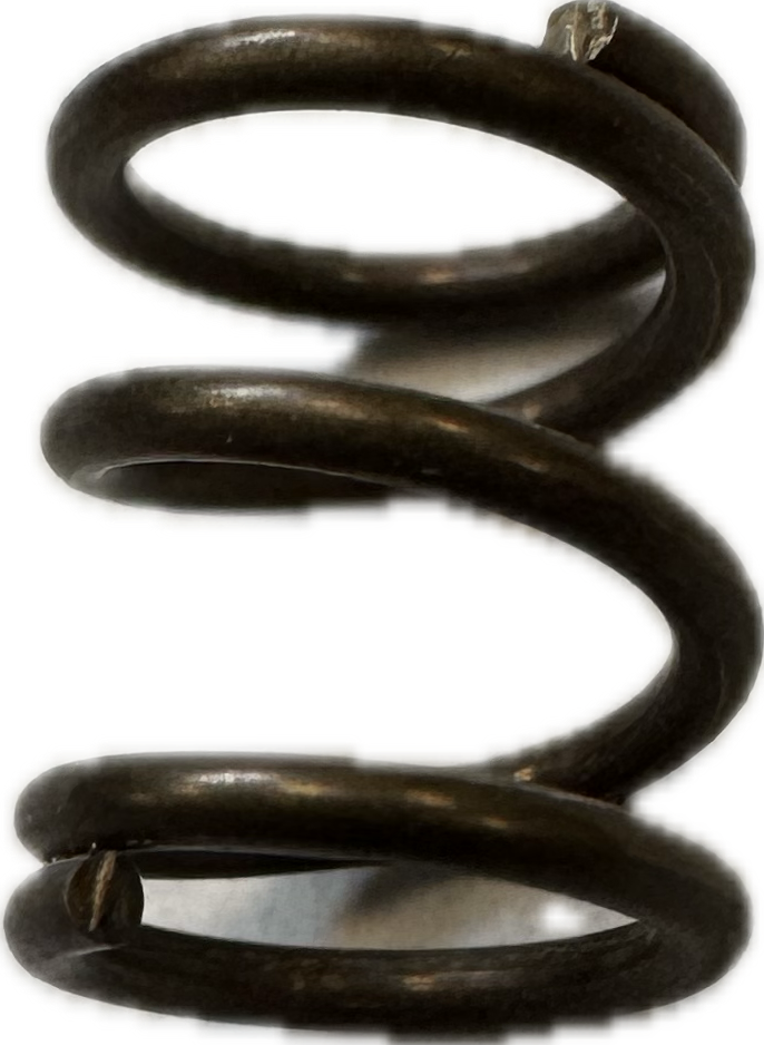 BV-600, 800, 1000 SPOOL SPRING - .032 17-7 SS WIRE, 3.8 TOTAL COILS, .190 MINIMUM DIA, .260 OD,.320 F.L., ENDS CLOSED, HT H-900