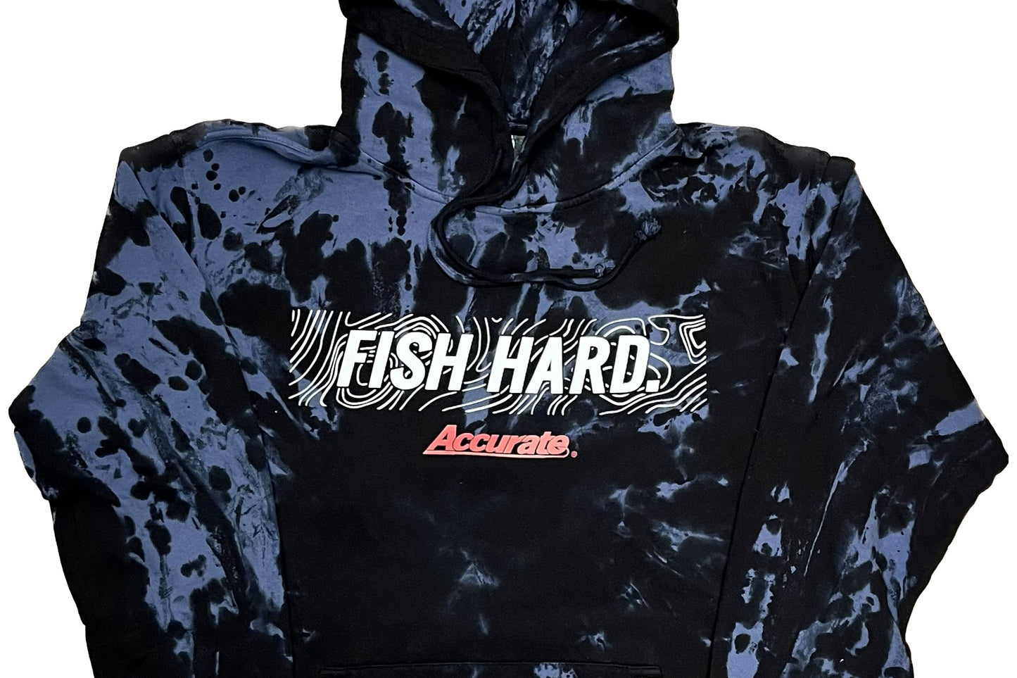 Tie-Dye Fish Hard Pullover Hoodie