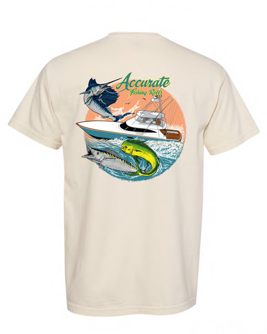 Accurate East Coast Offshore Tee Ivory