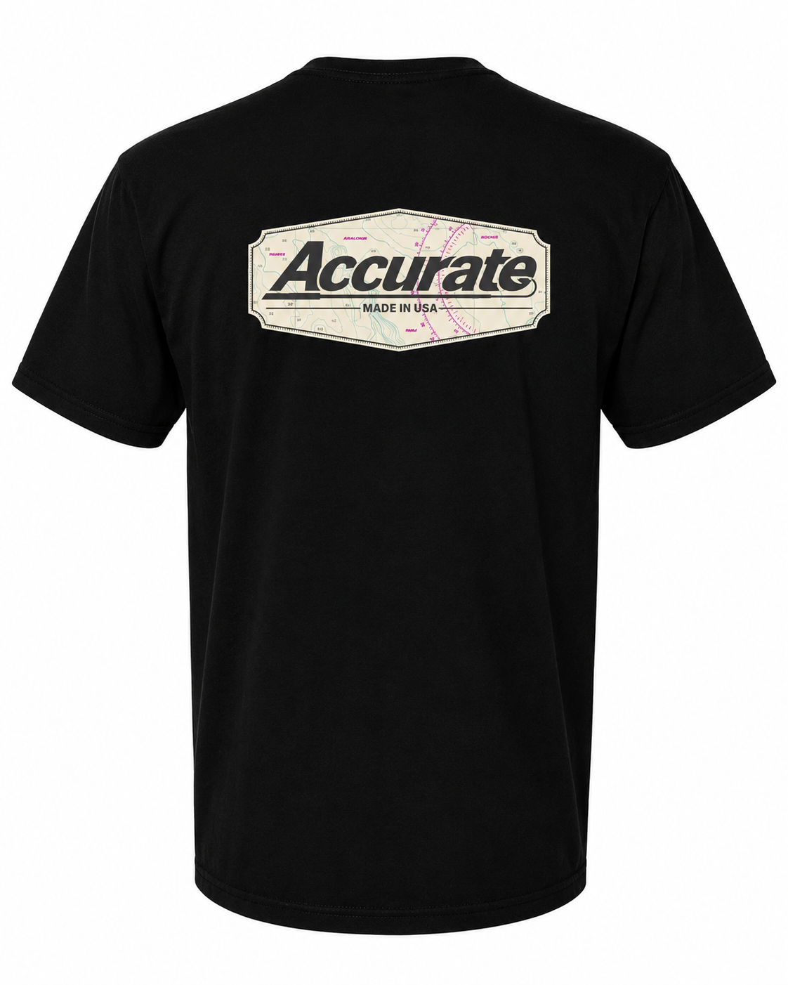 Accurate Map Tee Black