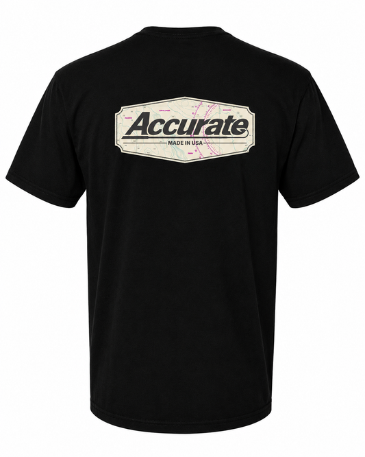 Accurate Map Tee Black