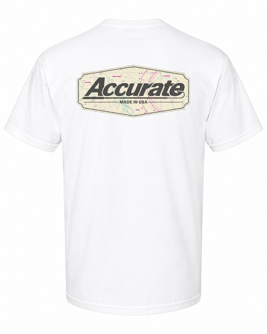Accurate Map Tee White