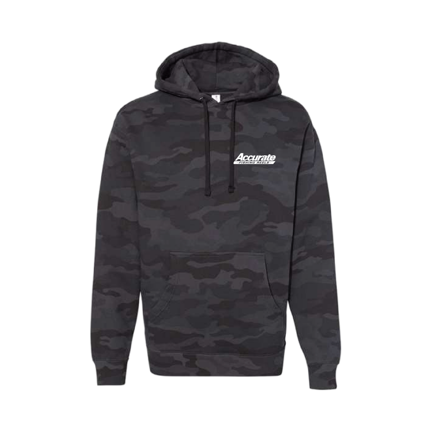 Accurate Heavyweight Logo Hoodie Black Camo