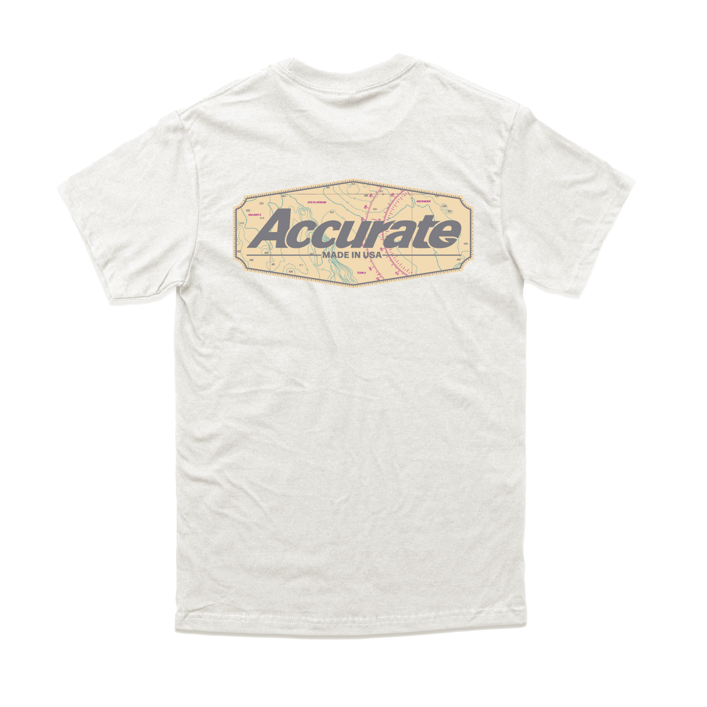 Accurate Map Tee White