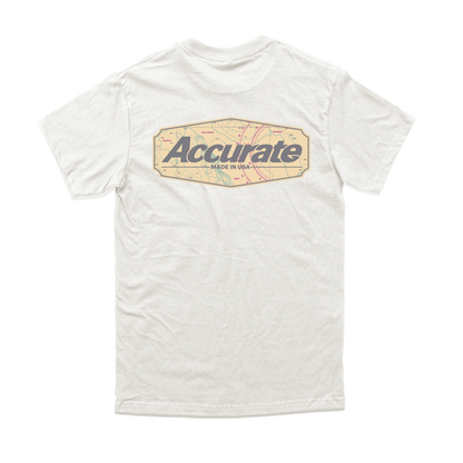 Accurate Map Tee White