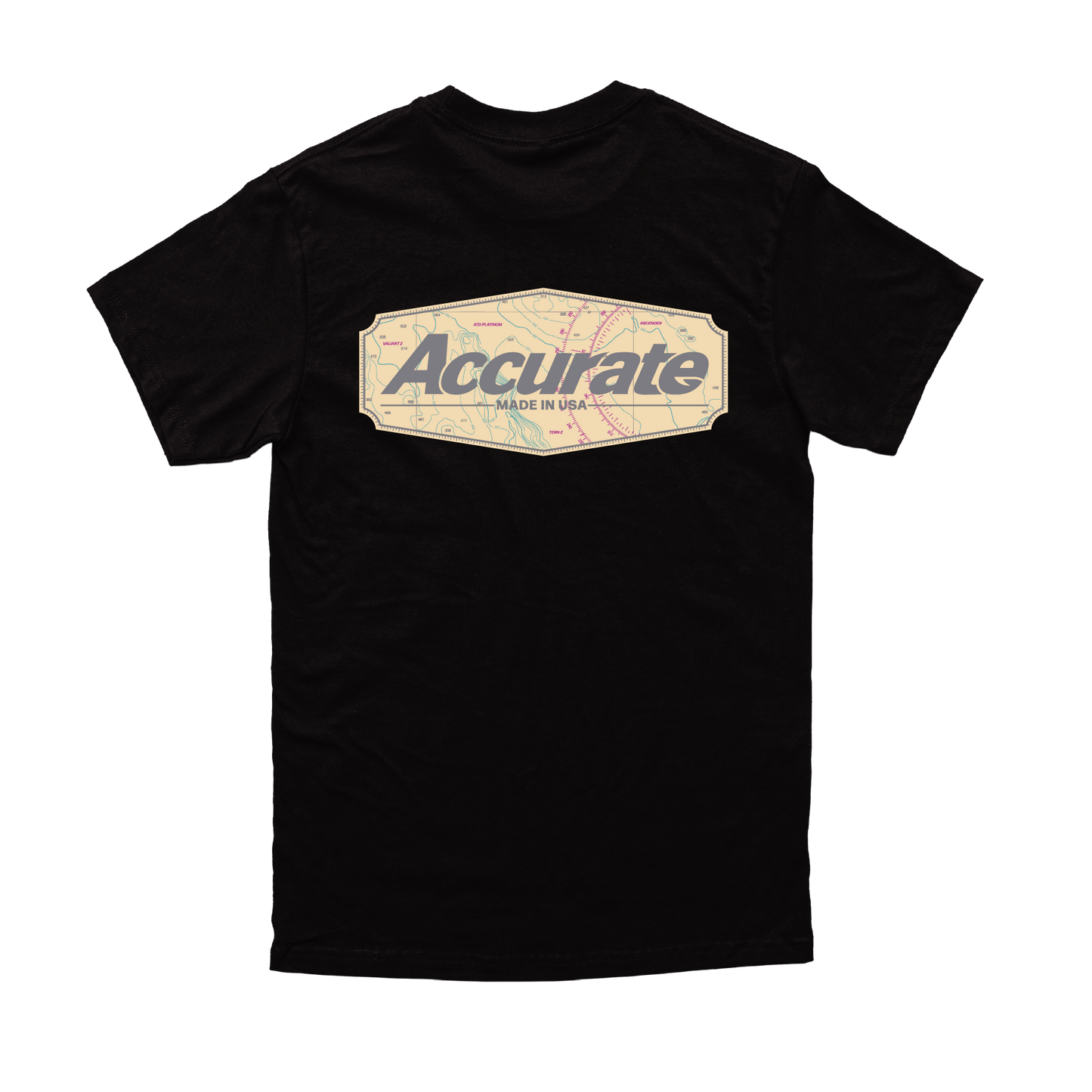 Accurate Map Tee Black