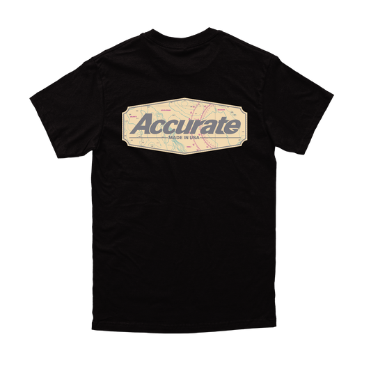 Accurate Map Tee Black