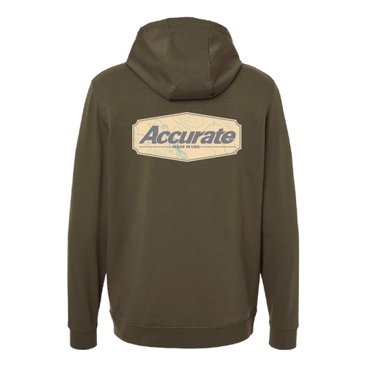 Accurate Map Performance Hoodie Pine