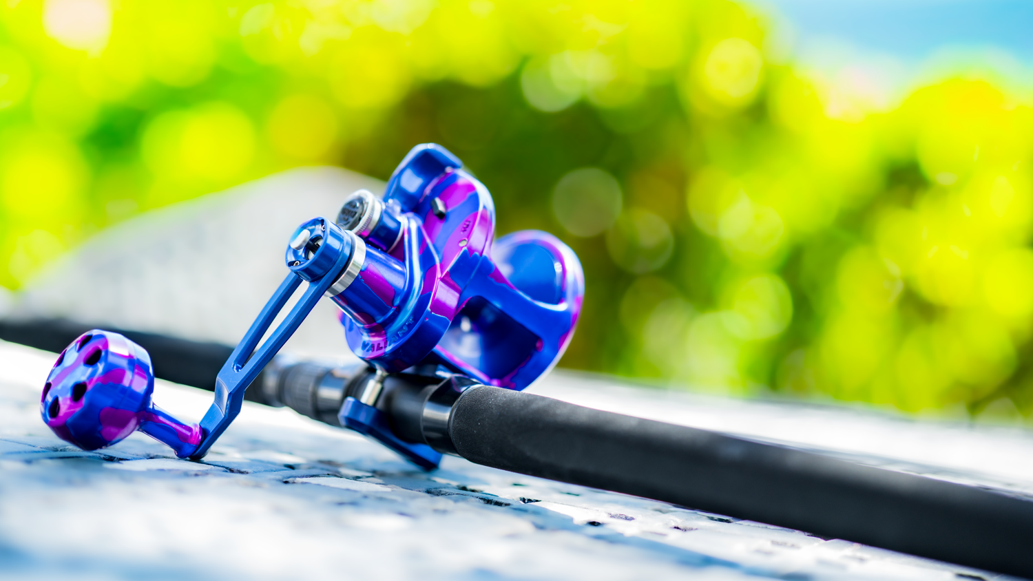 Valiant 2 Limited Edition Purple/Blue Camo – Accurate Fishing