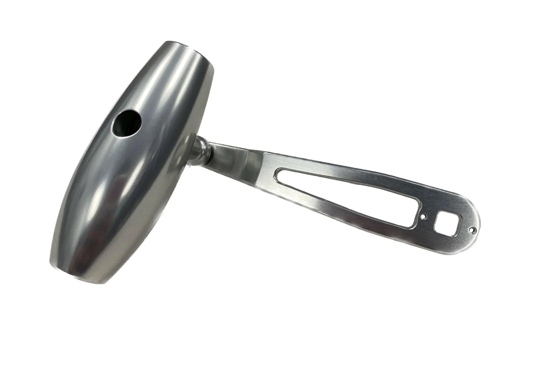 Valiant Slow Pitch Jigging Handle Silver / 3.8 inch Solid Arm / 800
